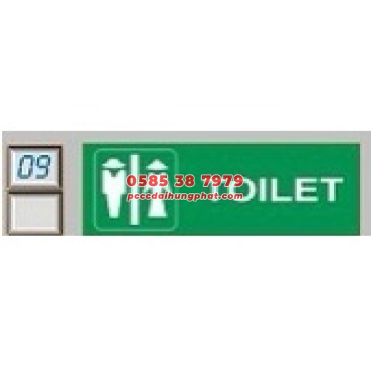 Bảng chỉ dẫn toilet kemtom (1 mặt và 2 mặt)