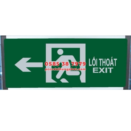 Đèn exit chỉ dẫn 1 hướng kemtom ( 1 mặt và 2 mặt)