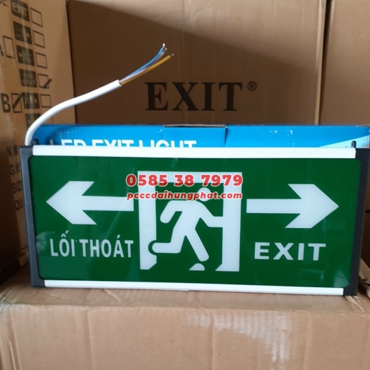 Đèn exit  lối thoát 2 hướng ( 1 mặt và 2 mặt)