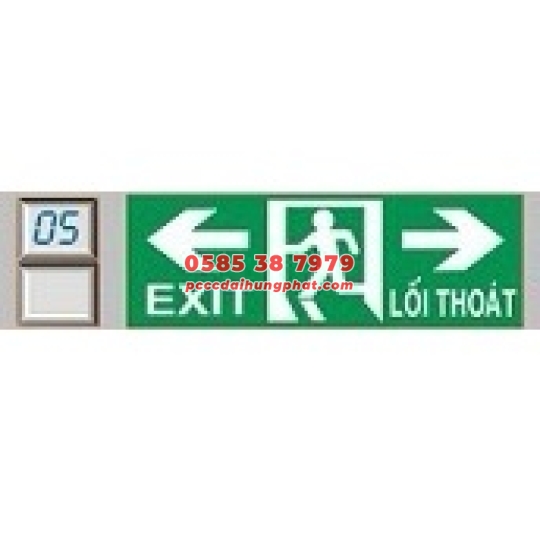 Đèn exit lối thoát chỉ dẫn 2 hướng kemtom( 1 mặt và 2 mặt)