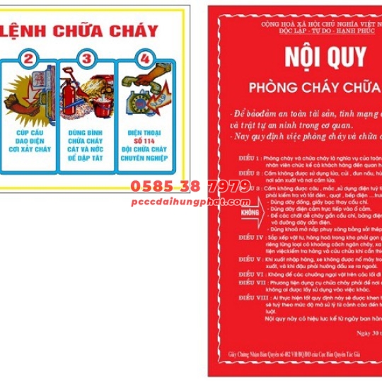 NỘI QUY TIÊU LỆNH BẰNG SẮT