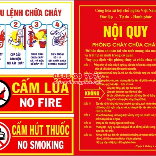 NỘI QUY TIÊU LỆNH KẾT HỢP CẤM LỬA CẤM THUỐC MICA